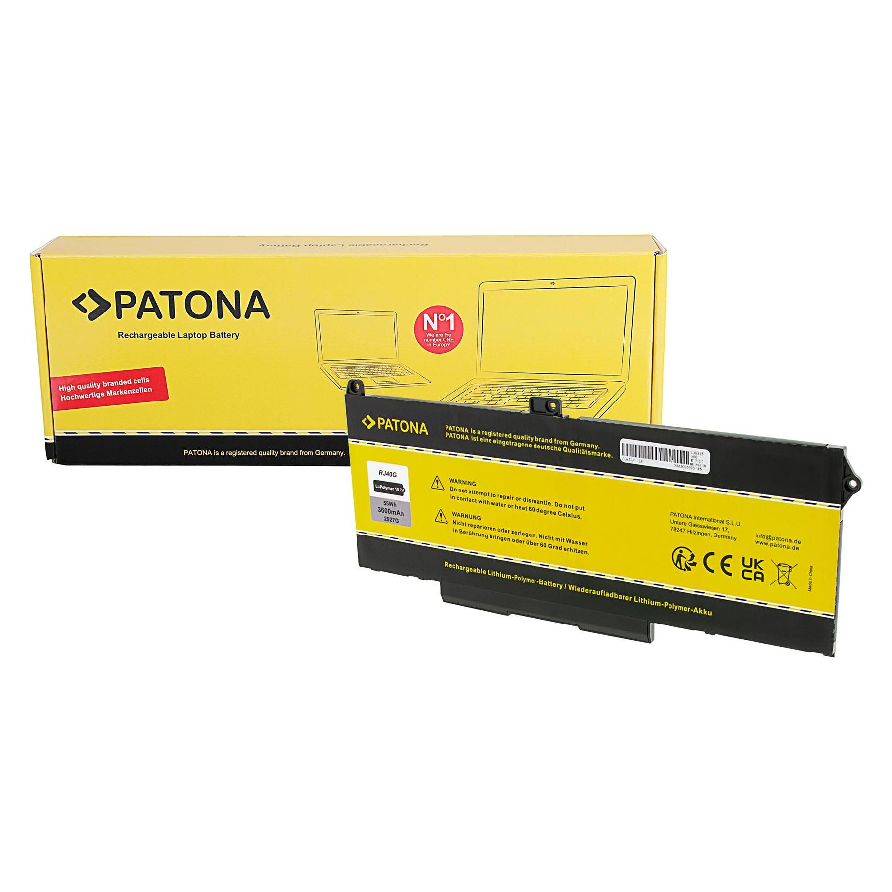 Patona Akku für Dell Latitude 5420 Service Tag 51R56D3-DELL 5520 RJ40G JSFBW93-DELL RJ40G (3600 mAh) (2927)