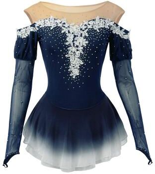 LightInthebox Figure Skating Dress Women's Girls' Ice Skating Dress Yellow Pink Dark Purple Patchwork Mesh Spandex High Elasticity Competition Skating Wear Crystal / Rhinestone Dumb Light Fashion Long Sleeve Ice