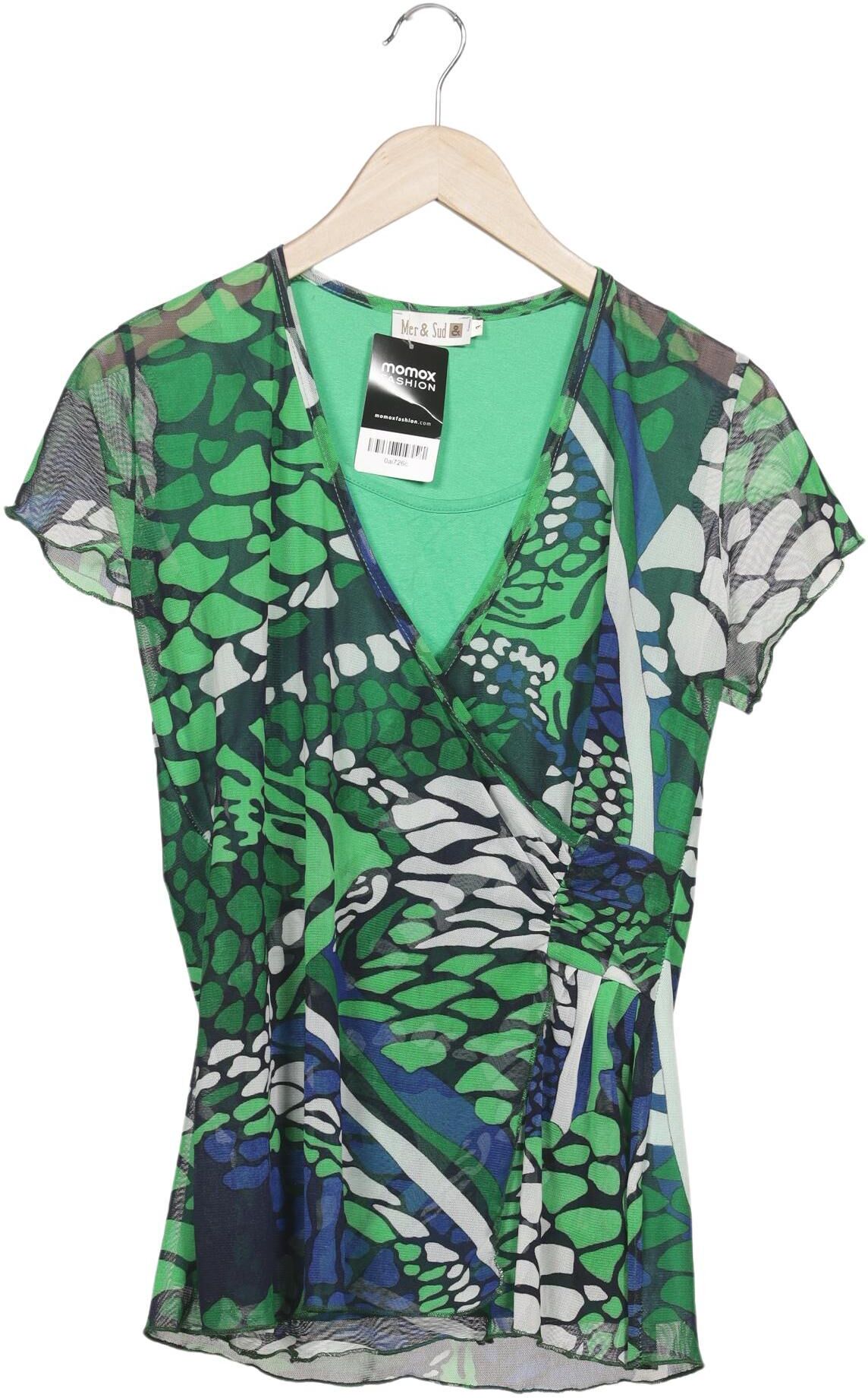 Mer du Sud Damen T-Shirt, Grün, Gr. S, kein / Etikett - Second Hand