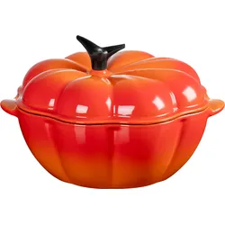 LE CREUSET Bräter Kürbis 22cm - B/H/T ca. 20.00x15.80x25.20