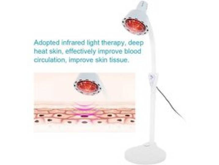 275W Lampe Thermique à Infrarouge Lampe Infrarouge Chauffante Soulagement Douleur Musculaire Favorise Circulation Sanguine -SIER