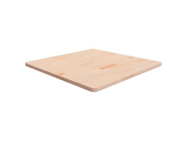 GHVBNMF Tischplatte Massivholz Eiche Quadratisch 80x80x2,5 cm Unbehandelt Vielseitige Ersatzplatte aus Natur-Eiche für Essbereich, Restaurant oder Café. Gestalte dein Möbelstück ganz individuell.