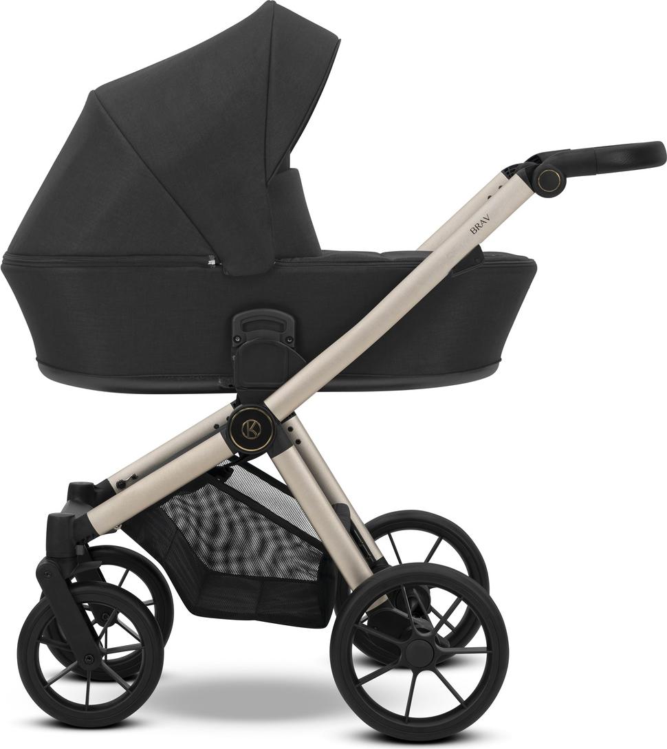 Kunert Brav Black/Champagne 2-in-1 Kinderwagen