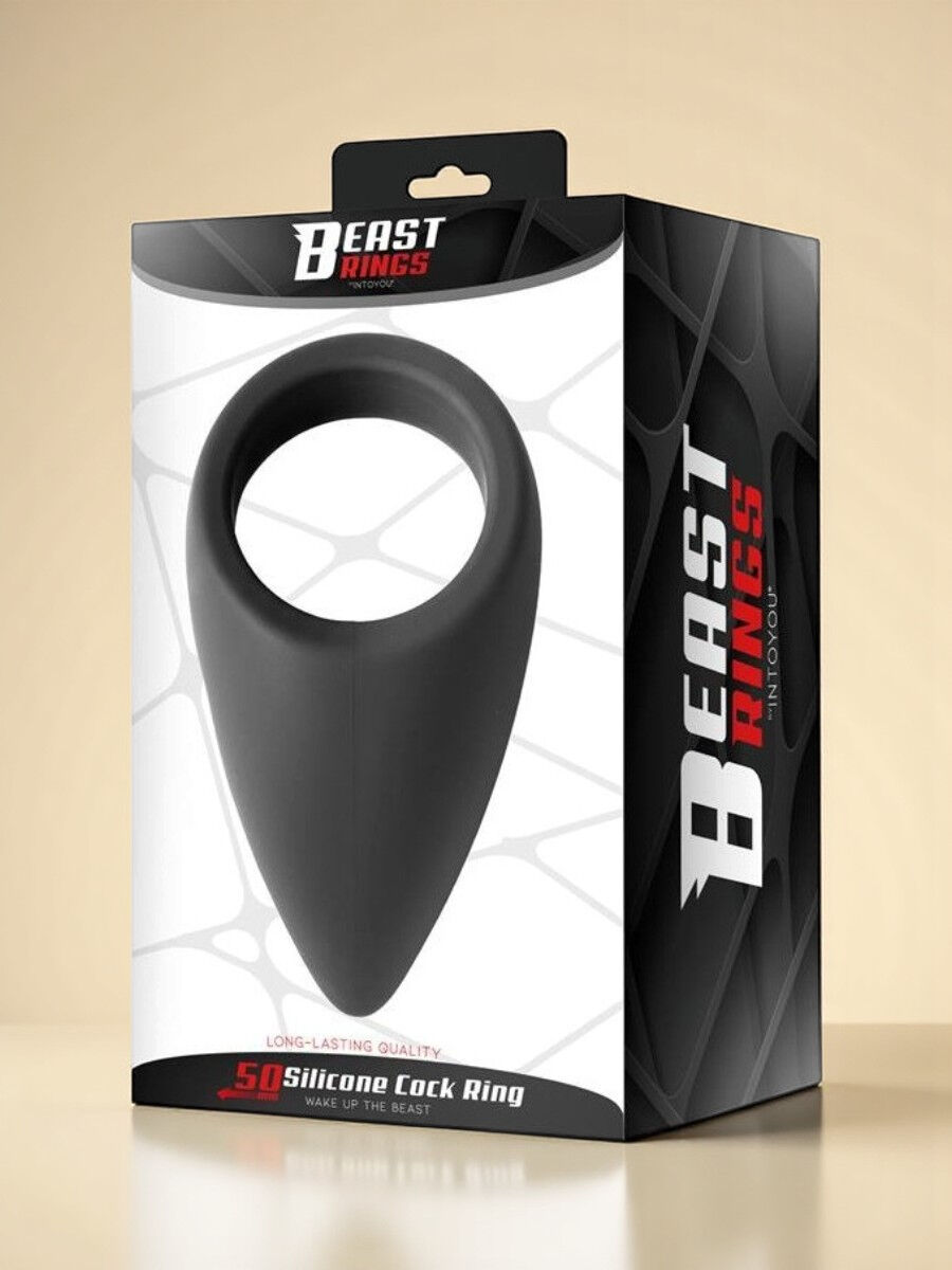 BEAST RINGS Anneau pénien en silicone forme goutte 5 cm