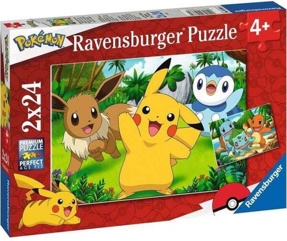 Ravensburger Puzzle: Pokemon Pikachu and Pals (2x24pcs) (05668)