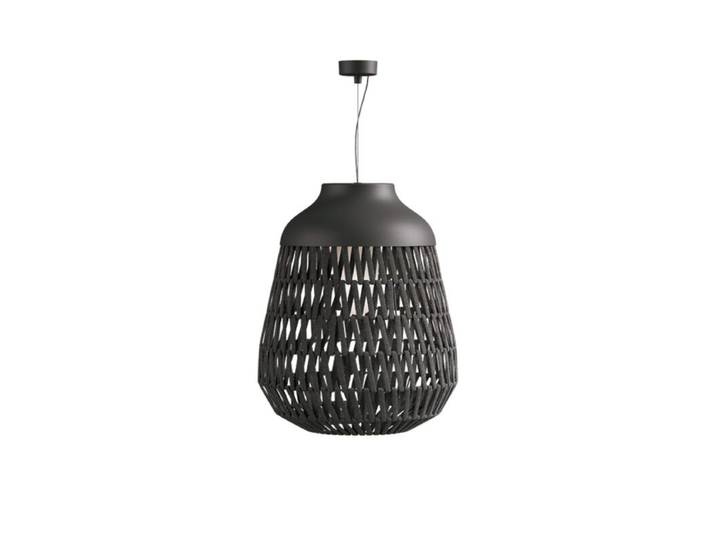 Lodes Pendelaußenleuchte Stitch, Outdoor, geflochtener Schirm -
