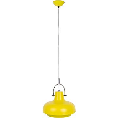 NOWA Hängeleuchte "LIEKE", gelb (zitronengrün), 1, Ø 26cm H: 150cm, 1 Stk., Leuchten, Zitronengrüne Hängeleuchte Metall verchromt, ø 260mm, E27 40W, Hängeleuchte