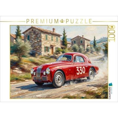 CALVENDO Puzzle Für den Italiener Faustino Campostella reichte es mit einem Fiat 1100 zu Platz 180 von gesamt 487 Startern. | 1000 Teile Lege-Größe