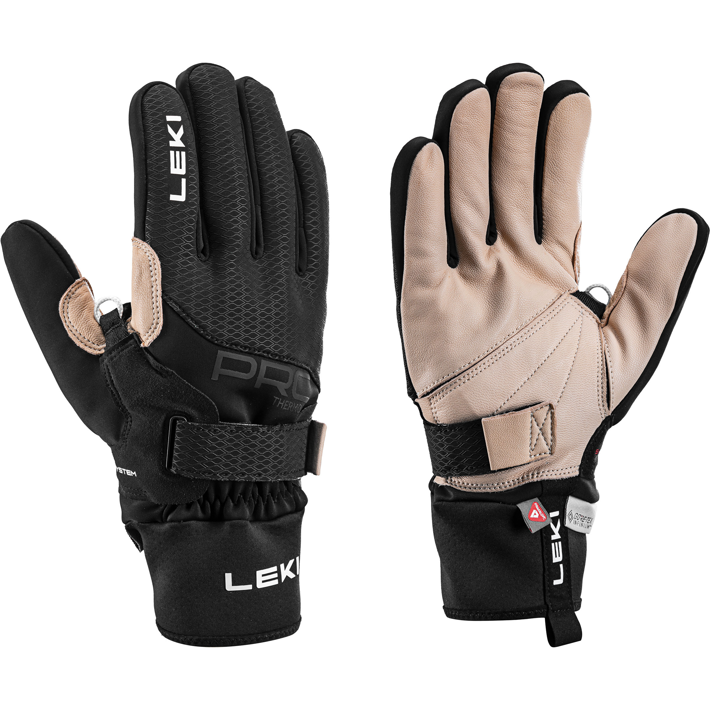 Leki PRC Premium ThermoPlus Shark Langlaufhandschuhe schwarz Größe 11 Langlauf Klassik | Langlauf Skating Wasserabweisend Wasserabweisend