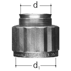 JRG Sanipex Bördel-Verschraubung Messing d 16 mm
