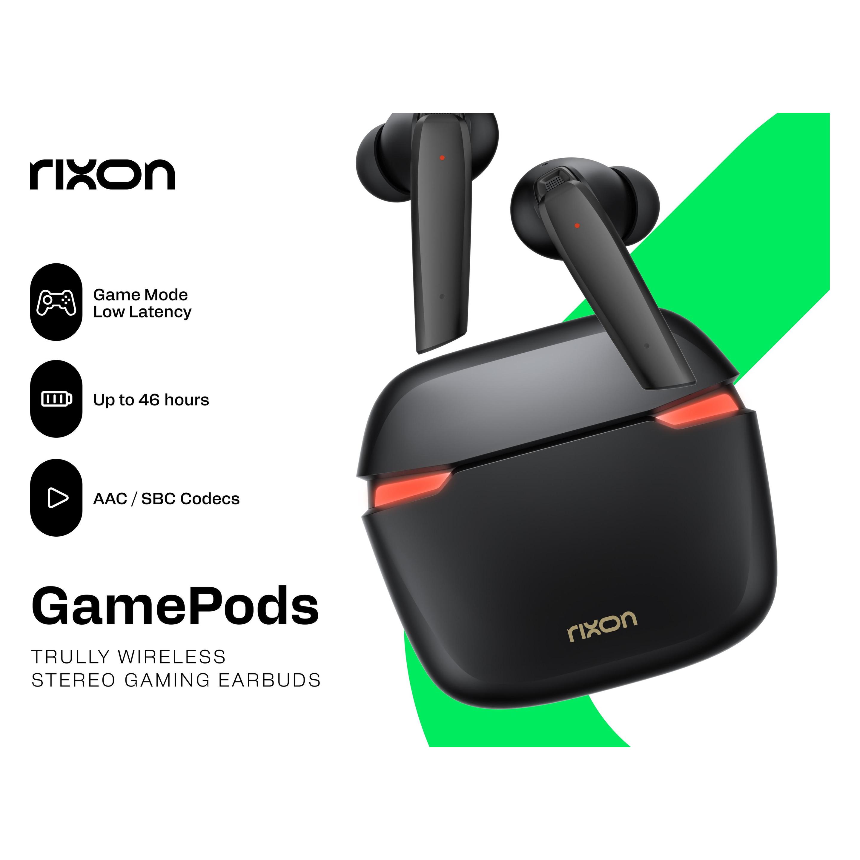 Rixon GamePods Earbuds black (Kabellos) (RXTWS929)