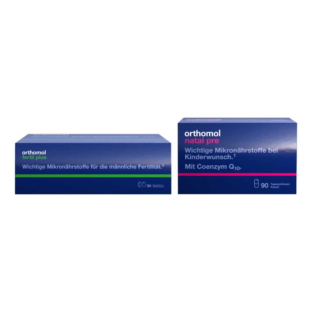 Orthomol pharmazeutische Orthomol Natal pre + Orthomol Fertil plus 08102401