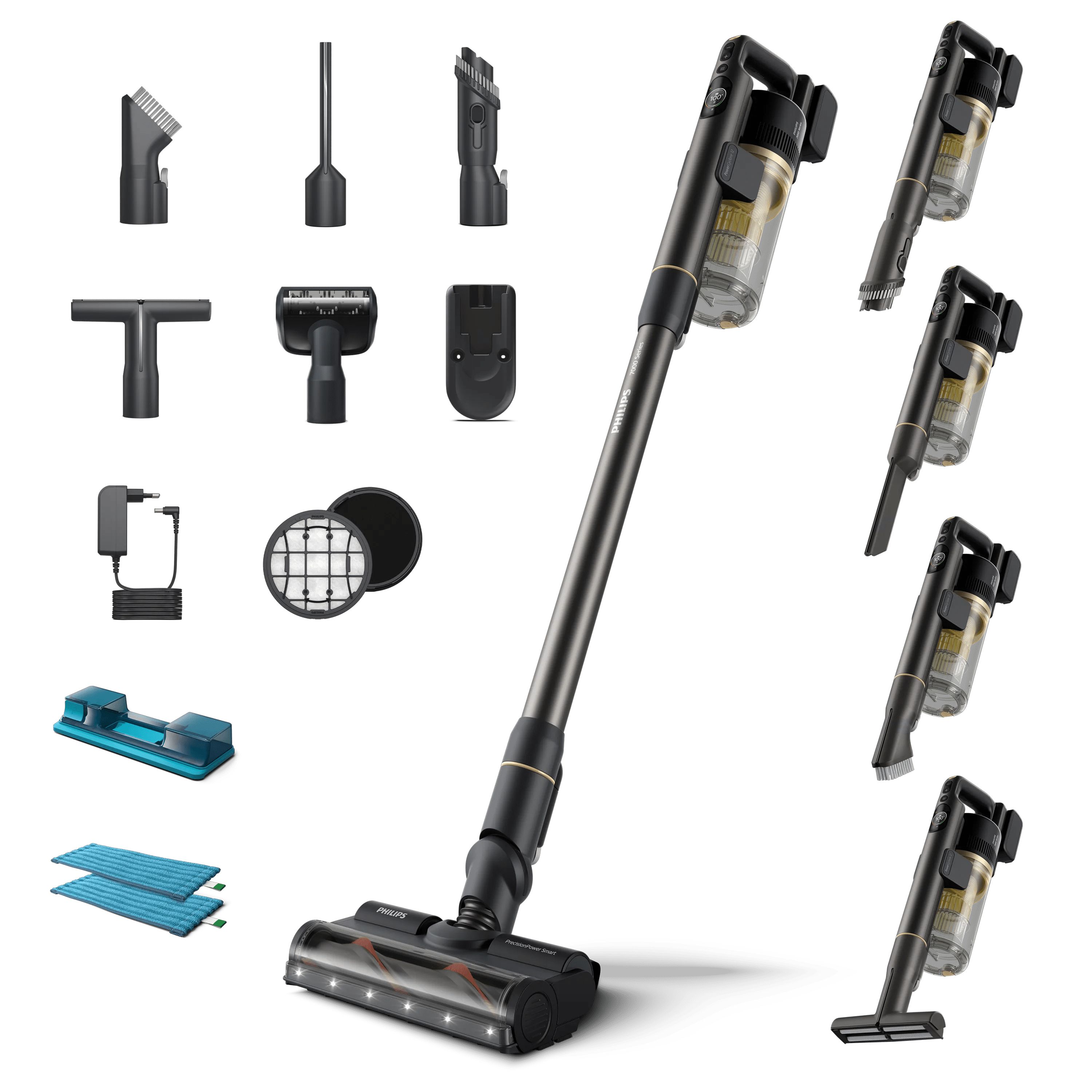 Philips XC7057/01 Series 7000 Handstaubsauger Beutellos bis 80 min Laufzeit 25,2 V Zyklonal