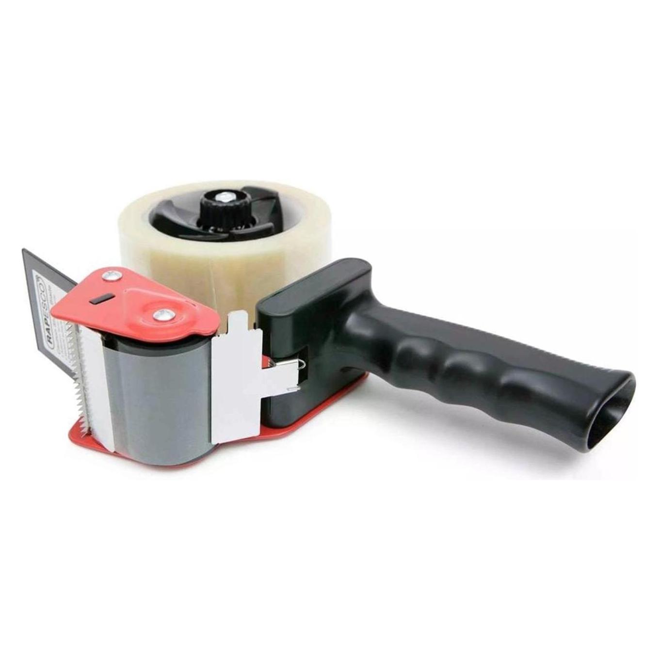 Rapesco Handabroller 960 fr Verpackungsklebeband, schwarz (TD9600A1)