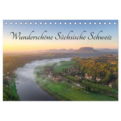 Wunderschöne Sächsische Schweiz (Tischkalender 2027 DIN A5 quer), CALVENDO Monatskalender