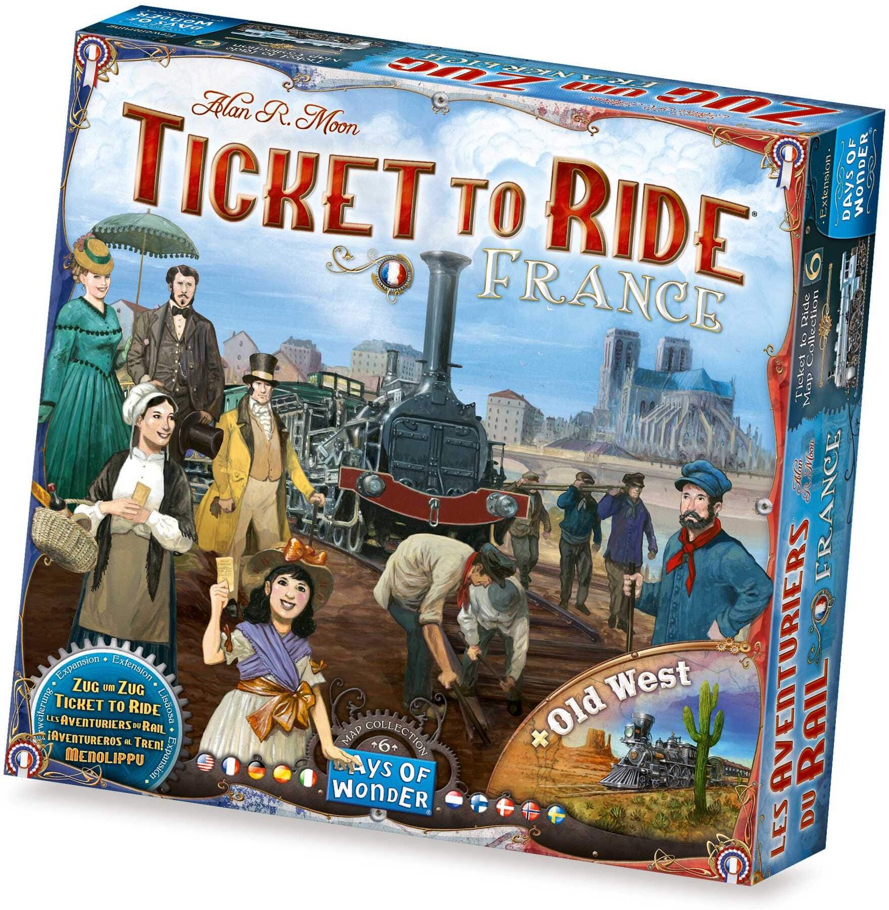 Days of Wonder Ticket to Ride Map Collection: Volume 6 – France ; Old West Board Game Expansion for Experienced Players