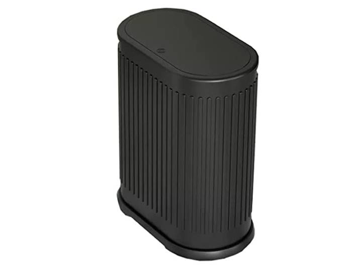 OIFAODAO Mülltonnen， 15L 4Gal Druckdeckel kompakt Mülleimer Unterschrank Küche Schlafzimmer(/Black)