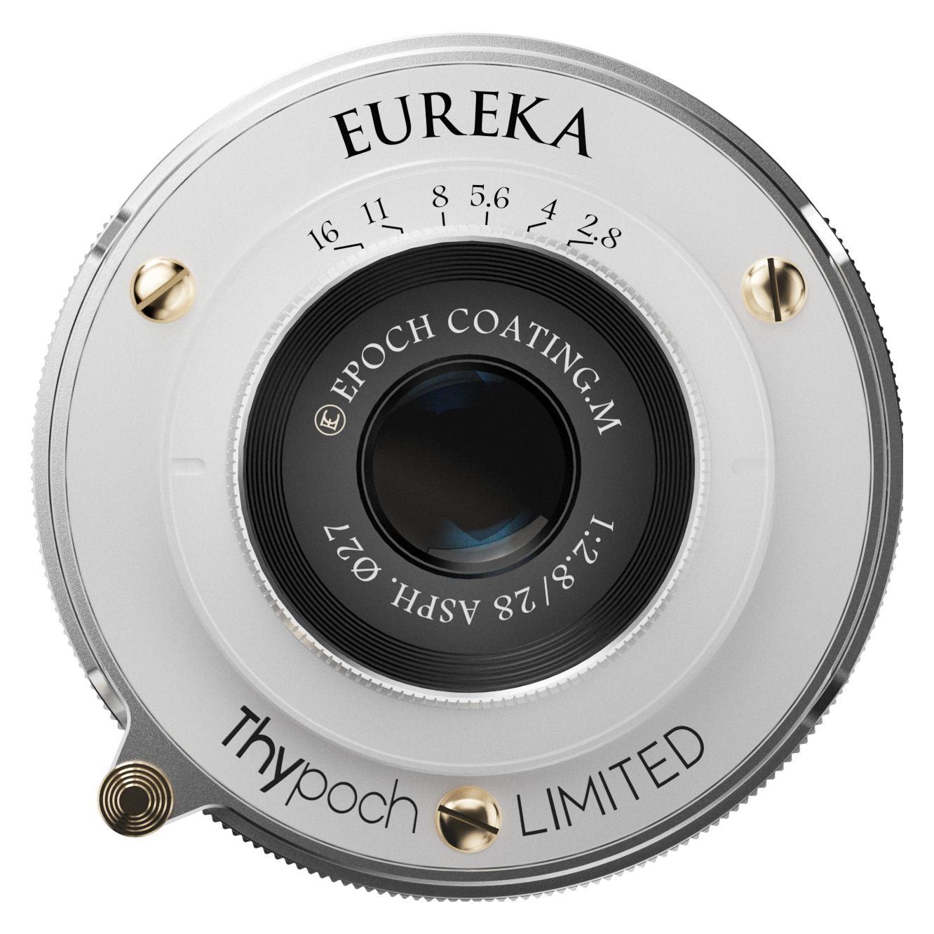 Thypoch Eureka 28mm f2.8 ASPH Leica M Mount + M-X-Adapter - Pearl White (Fujifilm X, Leica M, Vollformat) (TP-E2824MA-SRADR)