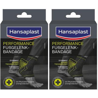 Hansaplast Sport Fußgelenk-Bandage Gr.L x2 2x1 St Bandage(s)