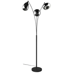 Stehleuchte Lumina Schwarz/Chrom max. 40 Watt