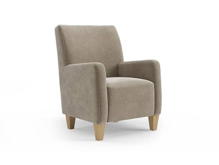Cavadore Sessel Vida / Polstersessel im trendigen Design / 74 x 93 x 81 / Mikrofaser, Perlbeige