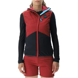 UYN Crossover Full-Zip Fahrradweste Damen sofisticated red/black/rose XL