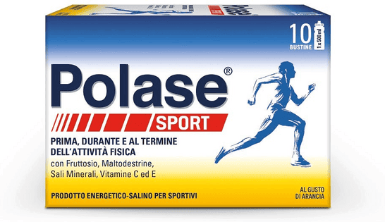 Polase Sport Magnesio e Potassio Integratore Alimentare Sali Minerali Vitamina E Vitamina C 10 Bustine