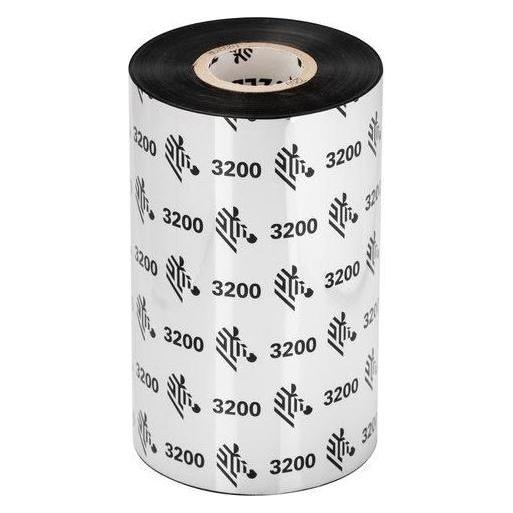 Zebra Ribbon, wax/resin, 60mm (6 cm, Schwarz, Schwarz) (03200BK06030)