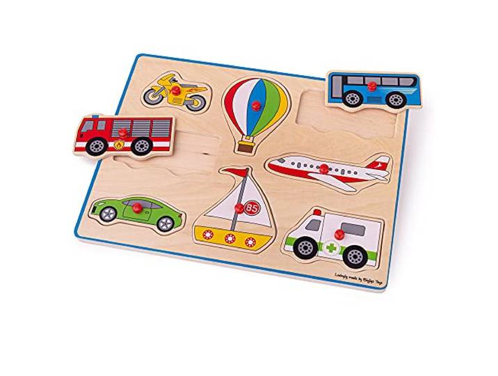 Bigjigs Toys Chunky Lift Out Puzzle - Transport