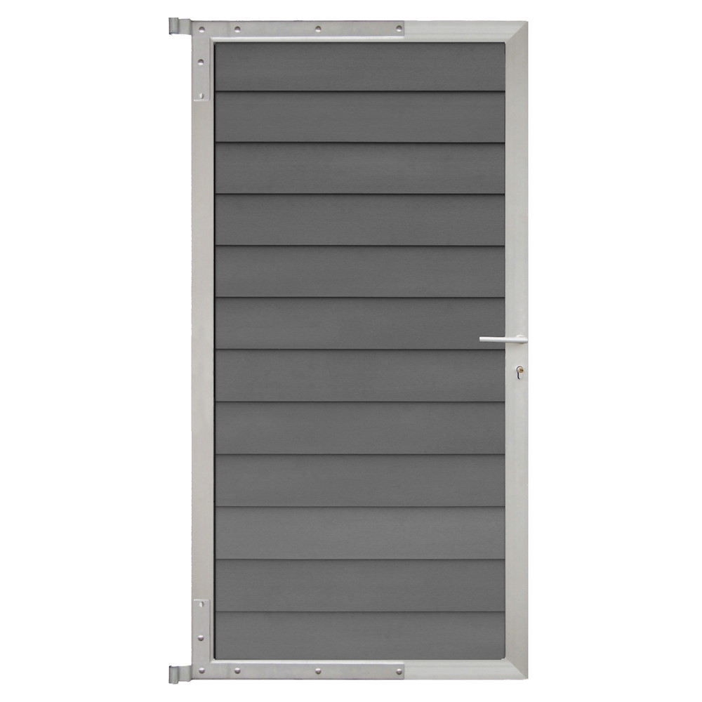TETZNERJENT SKÄR-Tor-Komplettset 90x175cm schiefergrau/silber 16971108