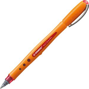 Stabilo Tintenroller worker + fine, 2016/40, Gehäuse orange, 0,3mm, Schreibfarbe rot