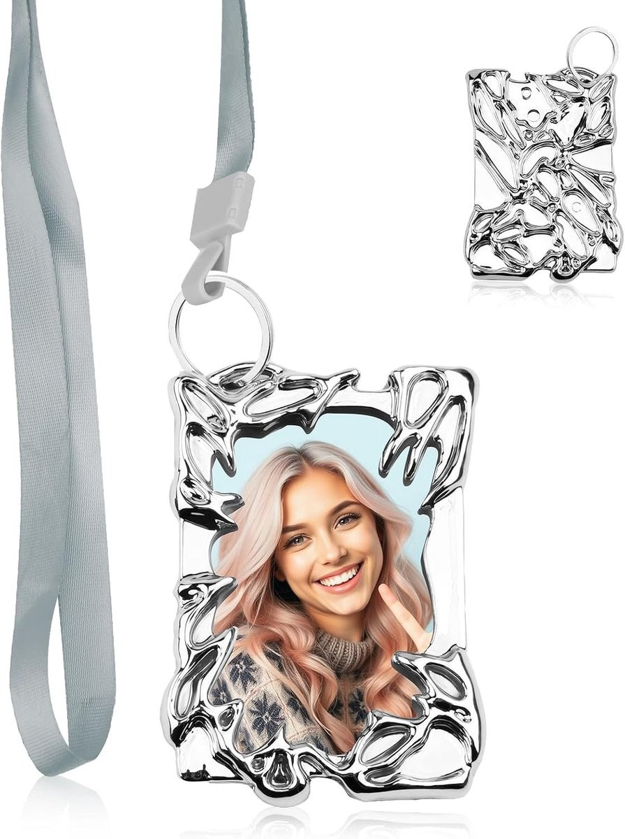Unieke Photo Card Holder met Irreguliere Vorm voor Kpop Foto's, Sleutelhangers en ID Kaarten
