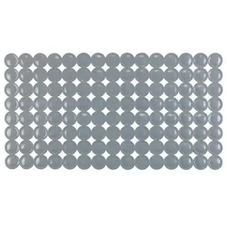 WENKO Wanneneinlage Belem 36 x 67 cm Kunststoff Grau