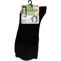 DIM Bambou Sensitiv Socke 6er Pack | 39-42 (II) | Schwarz (DI-0209)