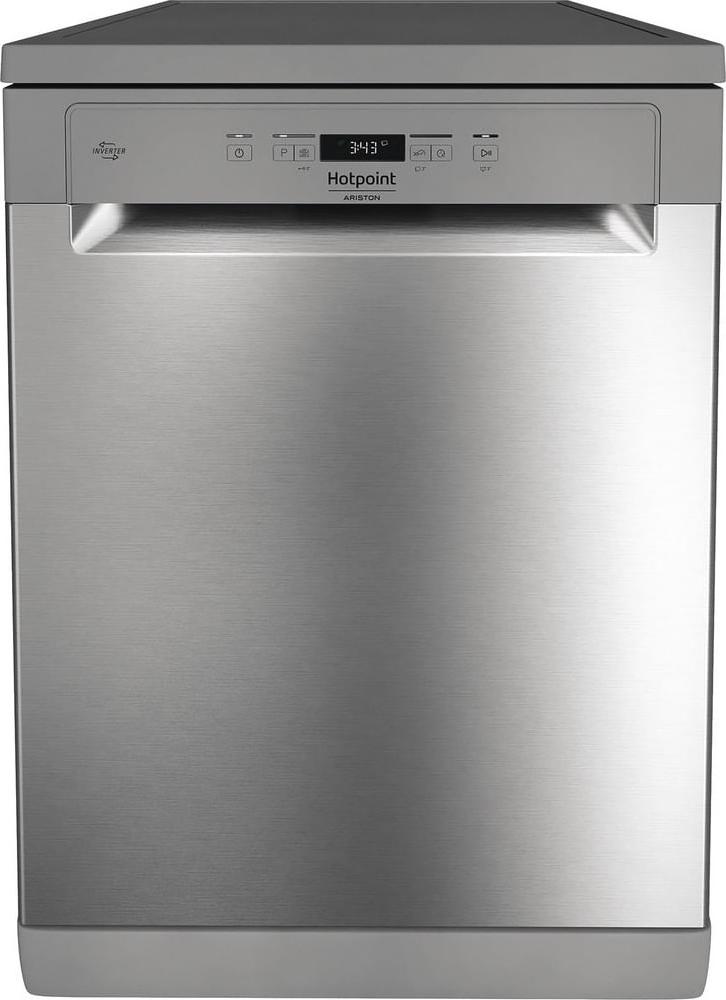 Hotpoint HA2FFC14BX, Freistehend, Standardgröße (60 cm), Edelstahl, Tasten, 1,3 m, 1,55 m