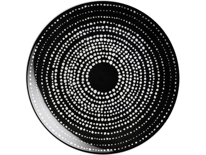 Dessertteller Kyoto schwarz/weiss Steingut D 20 cm 1 Stk - Dessertteller