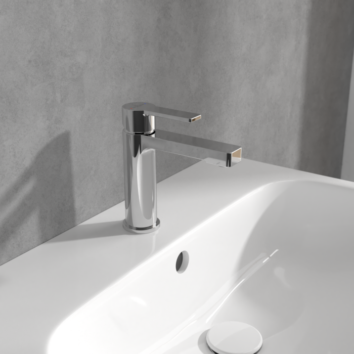 Villeroy und Boch Architectura Waschtischarmatur TVW10300400161 ohne Ablaufgarnitur, chrom