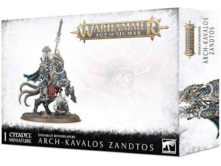 Warhammer AoS - Ossiarch Bonereapers Arch-Kavalos Zandtos Donkere Lance Van Ossia
