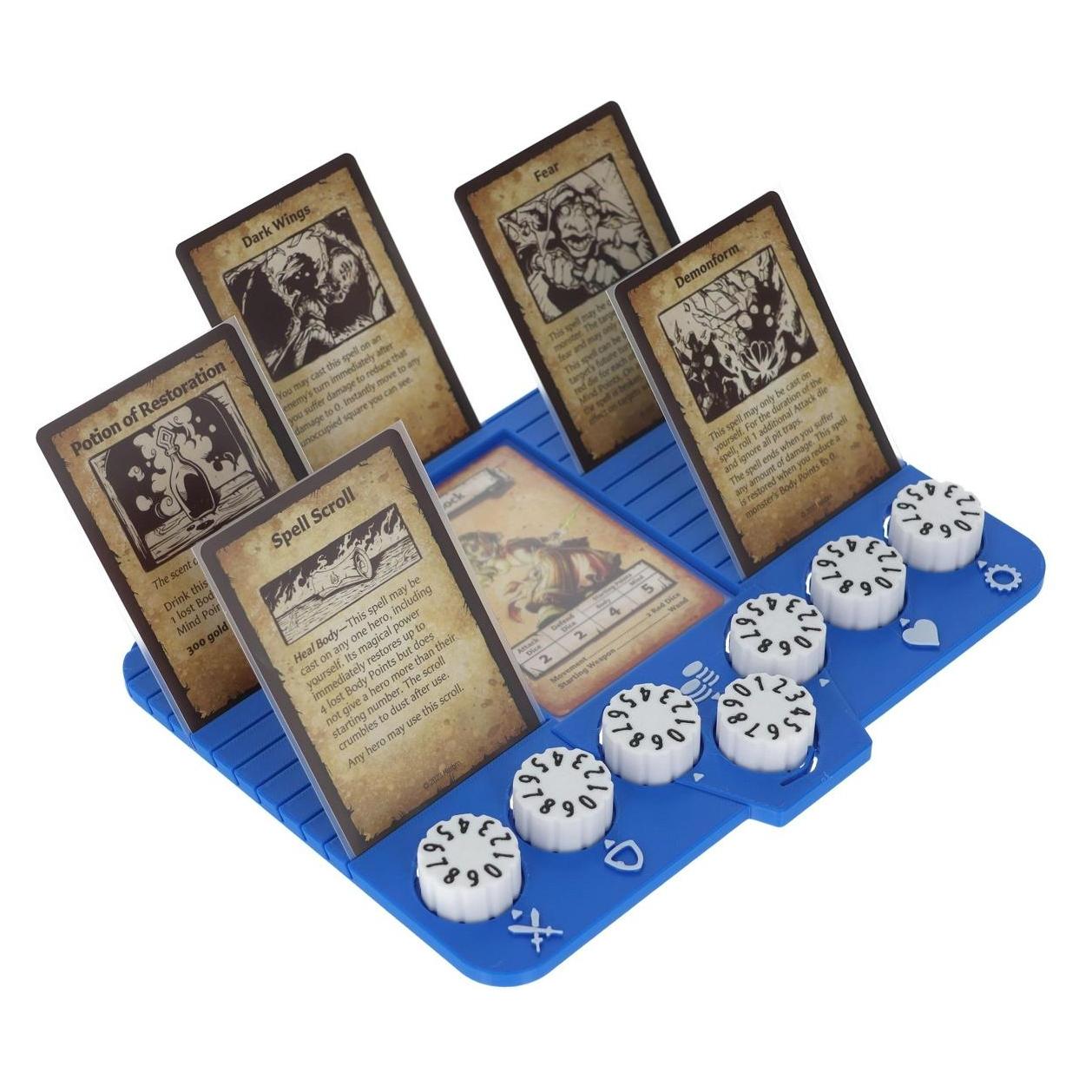 Feldherr Dashboard mit Zählrädern und Kartenschlitzen für HeroQuest (Kunststoff) (432468)