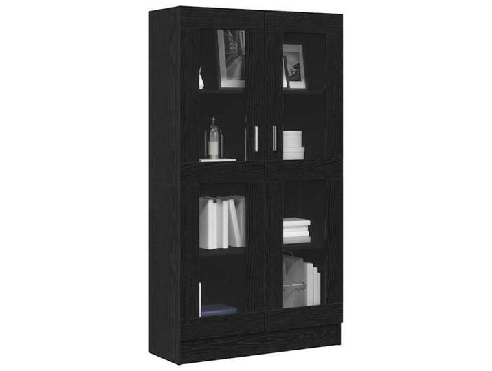 (SOLDES DEC)Bibliothèque - - Meuble Étagère - support livres - Chêne noir 82 5x30 5x150 cm Bois d'ingénierie 01_1217008