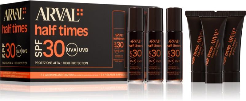 Arval Half Times Fast Tanning Bottle + Tube Set ensemble qui accélère le bronzage