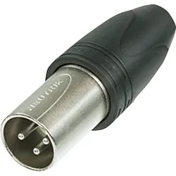 Neutrik XLR 3P 'Heavy Duty' IP Connector male - Neutrik XX HD Box mit 25 Stück - (silbernes Metallgehäuse - Goldkontakte)