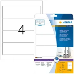 Herma 100er-Pack Inkjet-Ordneretiketten weiß