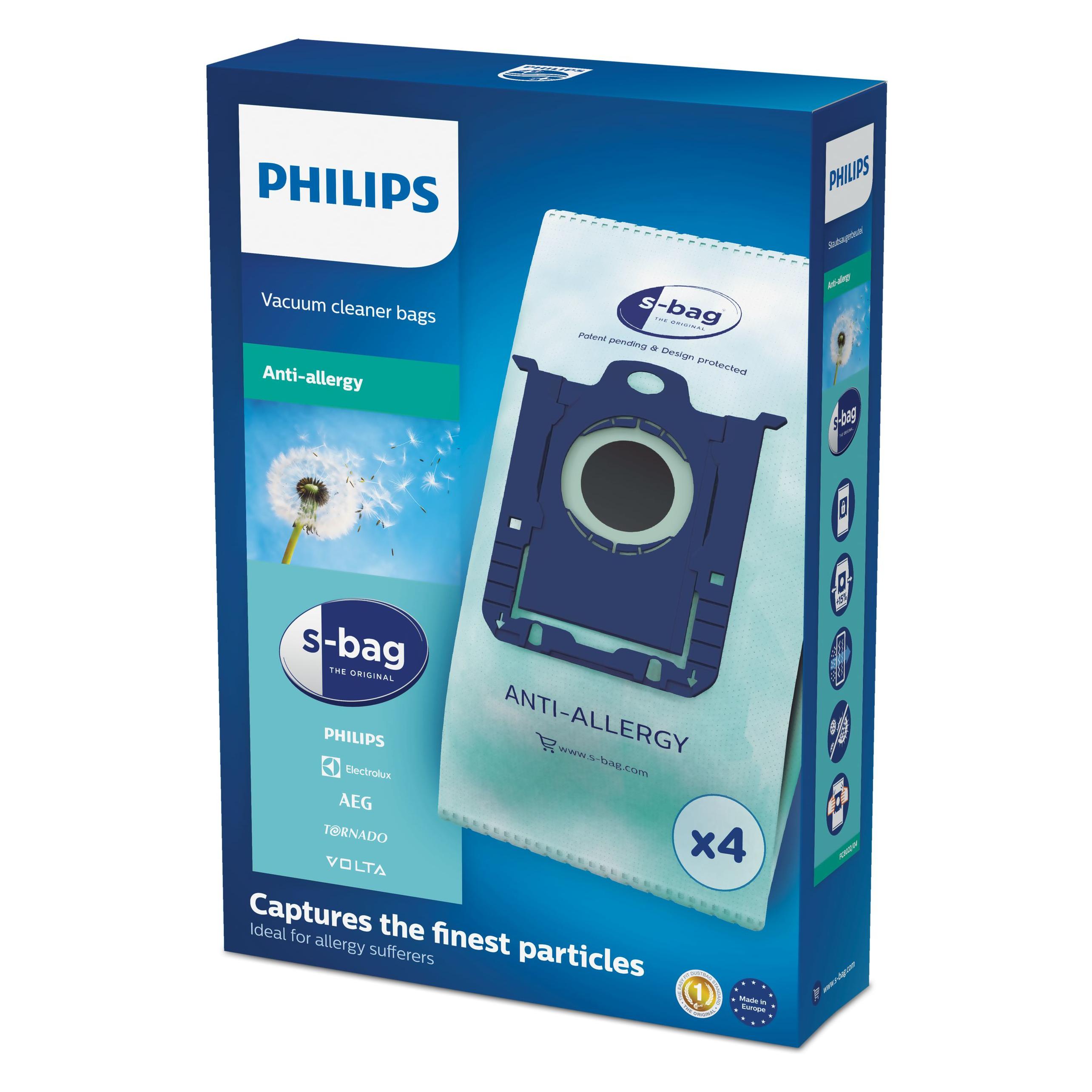 Philips s-bag Anti-allergy FC8022/04 (4x) (FC8022/04)