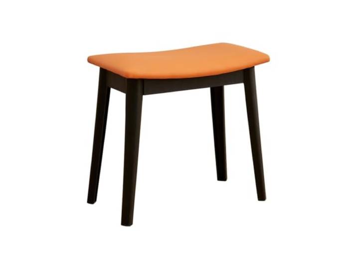 Zymjzbetic Einfacher, geschwungener Schminkhocker aus Leder Multifunktionales Schuhwechsel-Make-up for zu Hause(Black)