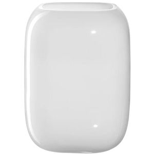 Leonardo Vase 041663, Milano, Glas, weiß, Tischvase, rund, Höhe 20 cm