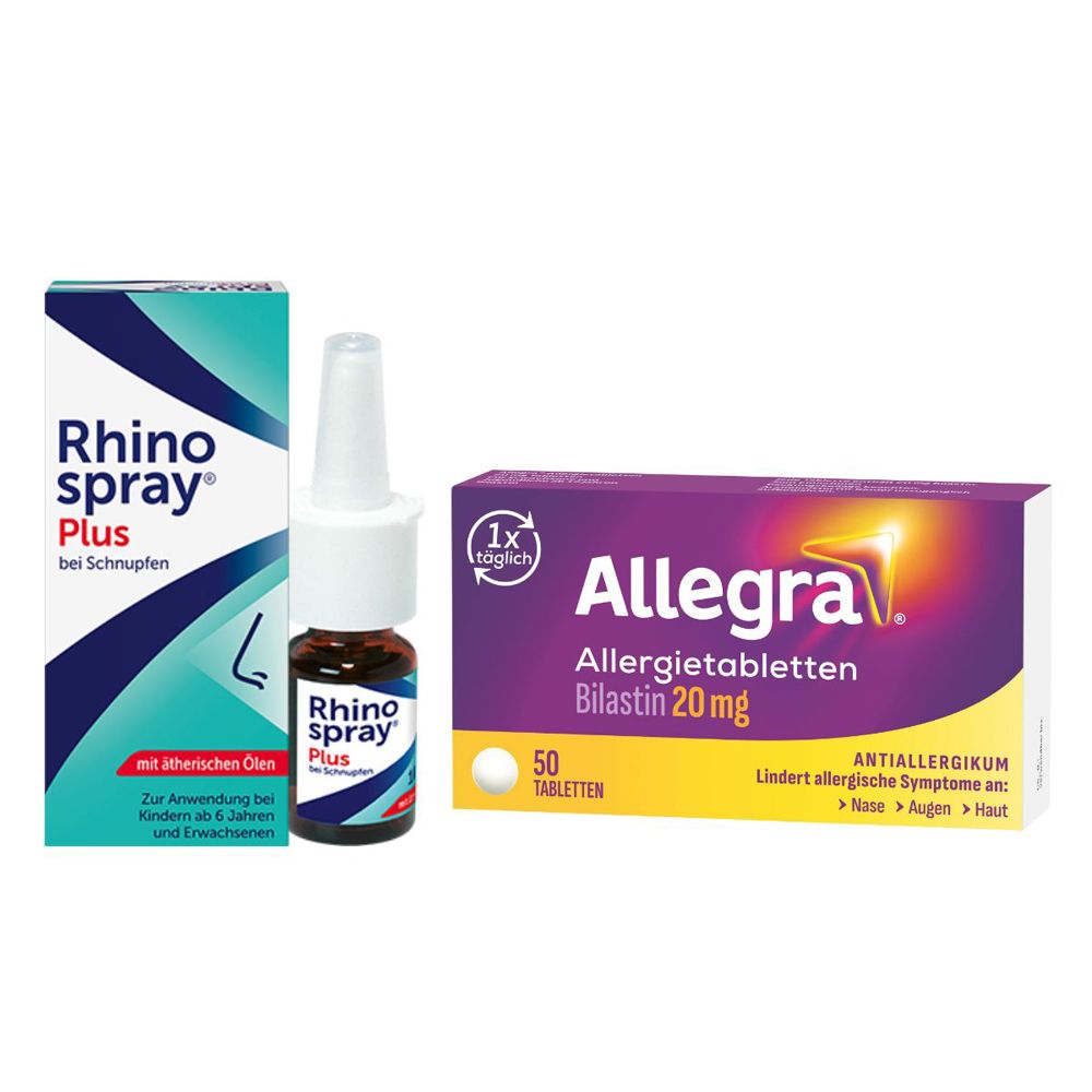 Rhinospray plus b.Schnupfen m.Feindosierer & Allegra Allergietabletten 20 mg Tabletten 1 St Set
