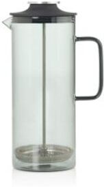 AdHoc Impact French Press Coffee Maker in Grey Glass 33.8oz