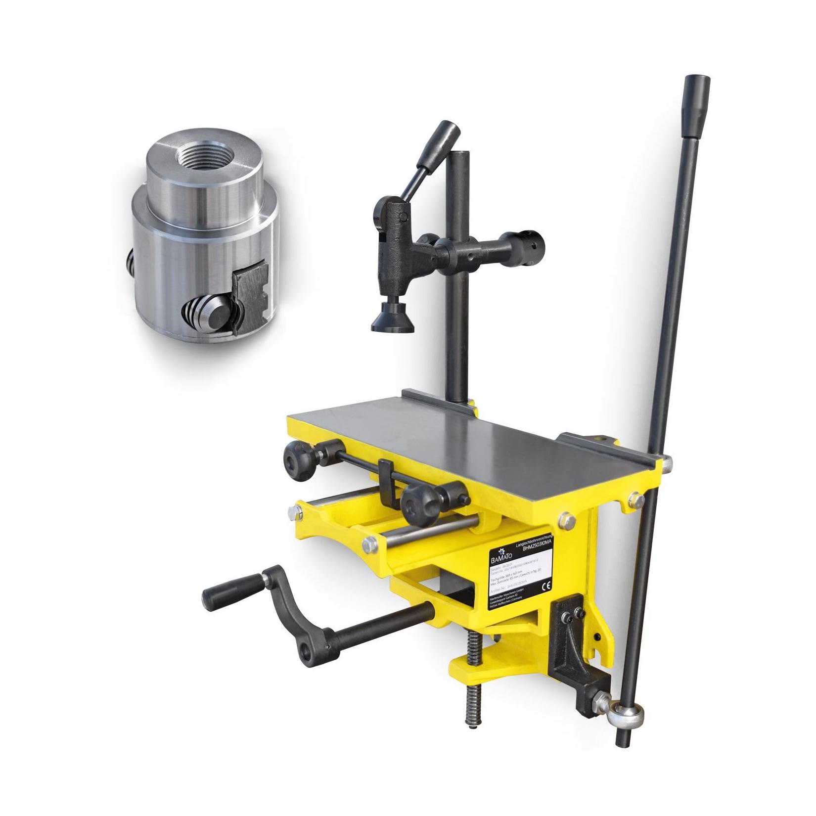 BAMATO Langlochbohrvorrichtung für BHM-250, BHM-250PRO, BHM-310 mit Westcott-Bohrfutter