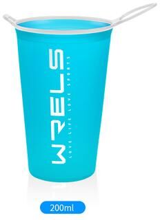 Perfect Picks Market Foldable Sports Water Cup 200ml Compact, Lightweight, And Easy To Carry For Running And Outdoor Activities sky Blue